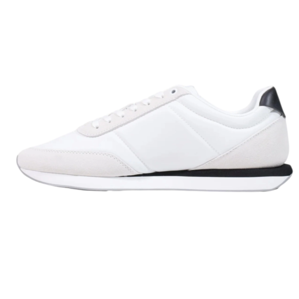 Calvin Klein - Ανδρικά Sneakers Retro Runner Essential Mix HM0HM02469-01W Λευκό/Μπεζ/Μαύρο HM0HM02469-01W