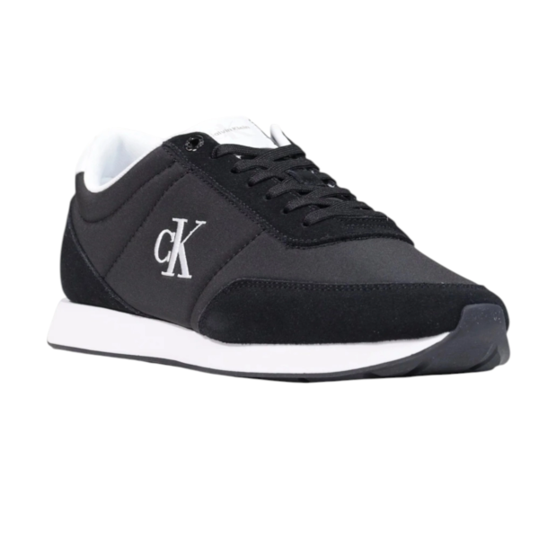 Calvin Klein - Ανδρικά Sneakers Retro Runner Essential Mix HM0HM02469-0GM Μαύρο HM0HM02469-0GM