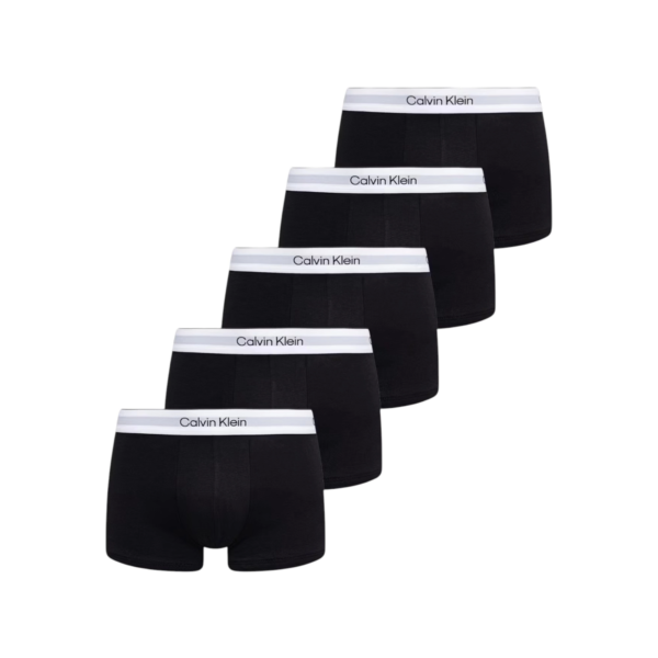 Calvin Klein - Ανδρικά Μποξεράκια 5Pack Low Rise Trunk LV00NB4390-UB1 Μαύρο