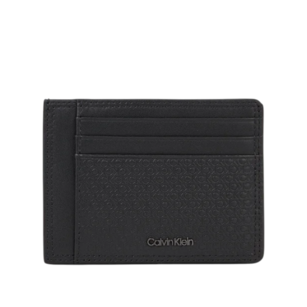 Calvin Klein - Ανδρική Δερμάτινη Καρτοθήκη Minimalism Id Cardholder K50K510906-0IO Μαύρο