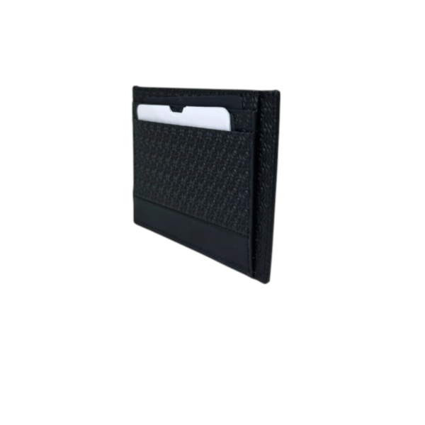 Calvin Klein - Ανδρική Δερμάτινη Καρτοθήκη Monogram-embossed Card Holder K50K511375-0GL Μαύρο K50K511375-0GL