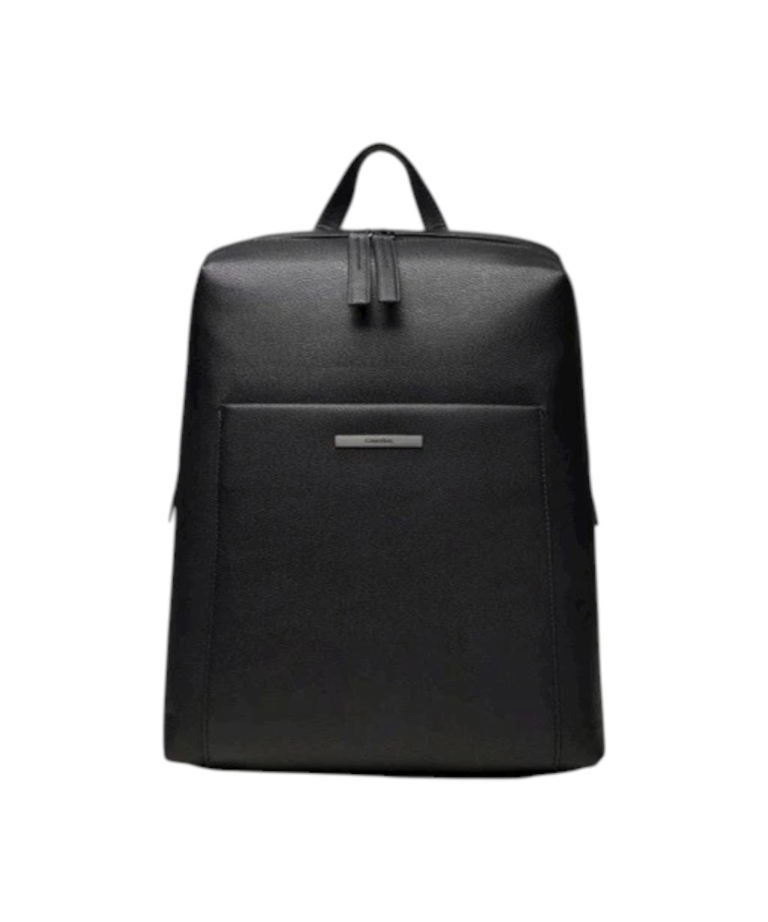 Calvin Klein - Ανδρική Τσάντα Πλάτης Calvin Klein Men's Backpack Black Faux Leather 13" Laptop Bag K50K510811-BAX Μαύρο