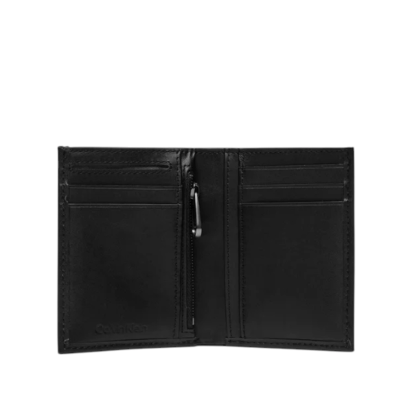 Calvin Klein - Ανδρικό Δερμάτινο Πορτοφόλι Ck Set Bifold 6Cc W/Coin K50K511284-BEH Μαύρο K50K511284-BEH