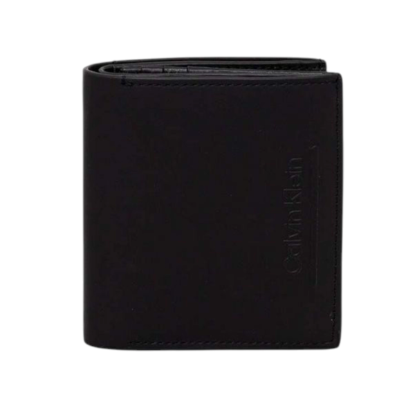 Calvin Klein - Ανδρικό Δερμάτινο Πορτοφόλι Ck Set Trifold 6Cc W/Coin K50K510887-BAX Μαύρο