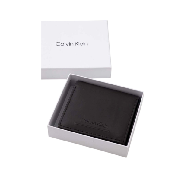 Calvin Klein - Ανδρικό Δερμάτινο Πορτοφόλι Ck Set Trifold 6Cc W/Coin K50K510887-BAX Μαύρο K50K510887-BAX