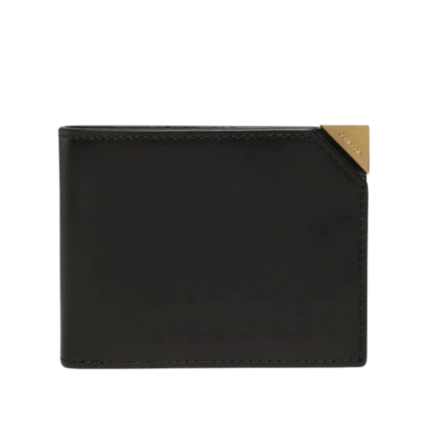 Calvin Klein - Ανδρικό Δερμάτινο Πορτοφόλι Cut Corner Bifold 6cc W/Bill K50K509984-BAX Μαύρο