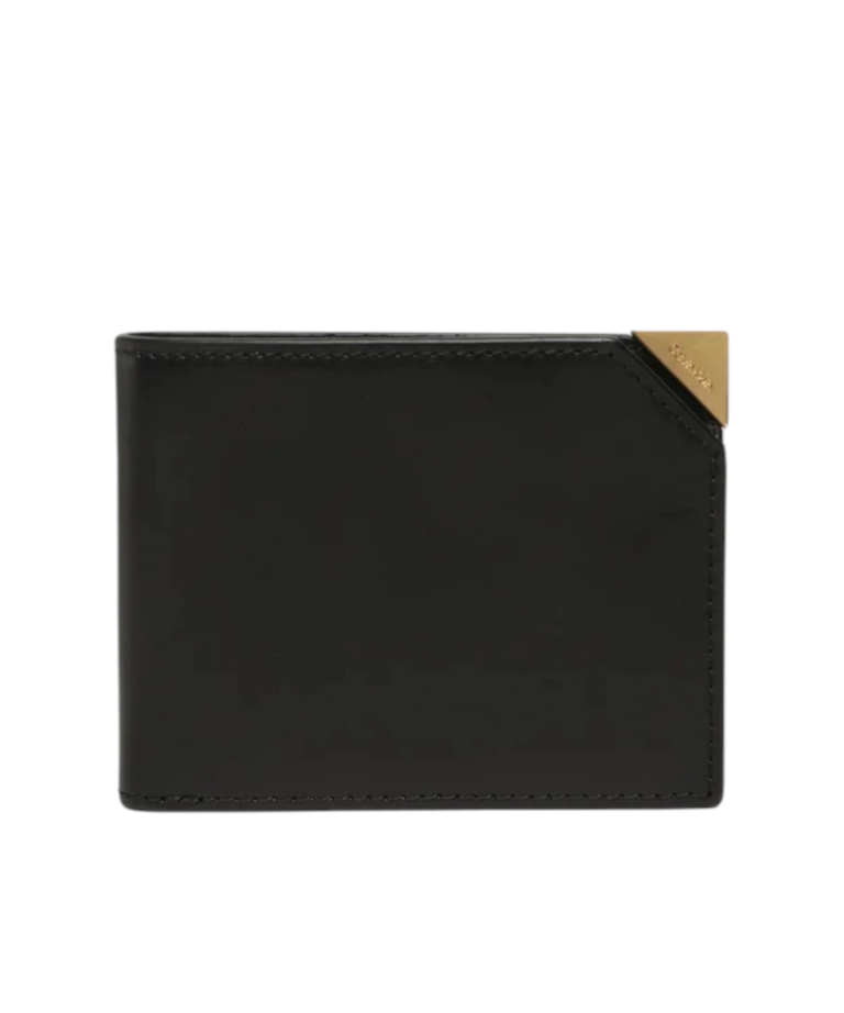 Calvin Klein - Ανδρικό Δερμάτινο Πορτοφόλι Cut Corner Bifold 6cc W/Bill K50K509984-BAX Μαύρο