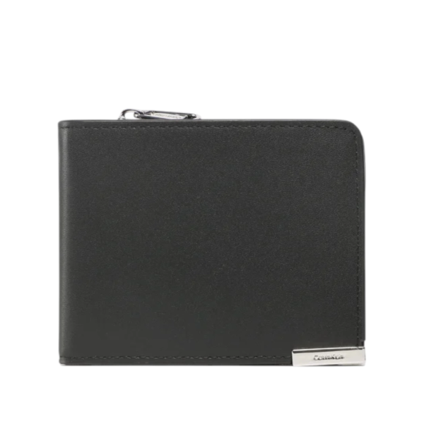 Calvin Klein - Ανδρικό Δερμάτινο Πορτοφόλι Modern Plaque Bifold Half Z/A K50K509974-BAX Μαύρο
