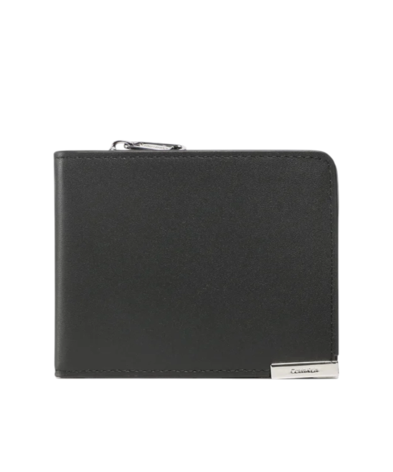 Calvin Klein - Ανδρικό Δερμάτινο Πορτοφόλι Modern Plaque Bifold Half Z/A K50K509974-BAX Μαύρο
