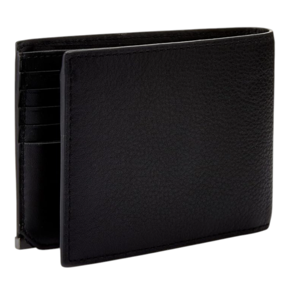Calvin Klein - Ανδρικό Δερμάτινο Πορτοφόλι Modern Plaque Trifold 10CC Coin K50K510311-BAX Μαύρο K50K510311-BAX