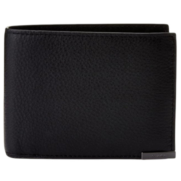 Calvin Klein - Ανδρικό Δερμάτινο Πορτοφόλι Modern Plaque Trifold 10CC Coin K50K510311-BAX Μαύρο