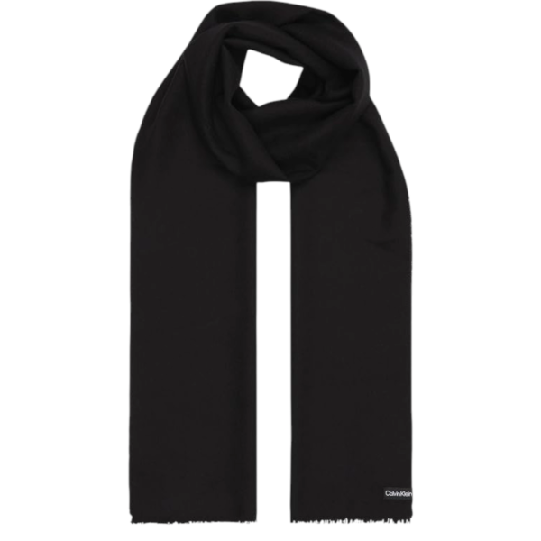 Calvin Klein -Ανδρικό Κασκόλ Formal Logo Light Scarf 35X180 K50K509745-BAX Μαύρο K50K509745-BAX