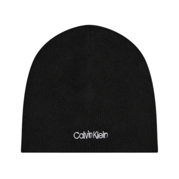Calvin Klein - Ανδρικό Κασκόλ και Σκούφος Basic Wool Beanie+Scarf K50K507552- BAX Μαύρο K50K507552- BAX