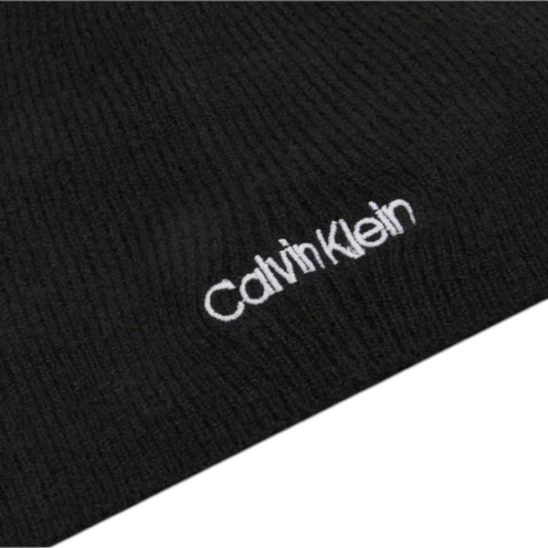 Calvin Klein - Ανδρικό Κασκόλ και Σκούφος Basic Wool Beanie+Scarf K50K507552- BAX Μαύρο K50K507552- BAX