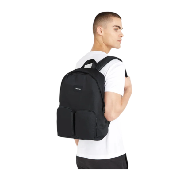 Calvin Klein - Ανδρικό Σακίδιο Πλάτης Ck Must T 2 Pckt Bp K50K510872-BAX Μαύρο K50K510872-BAX