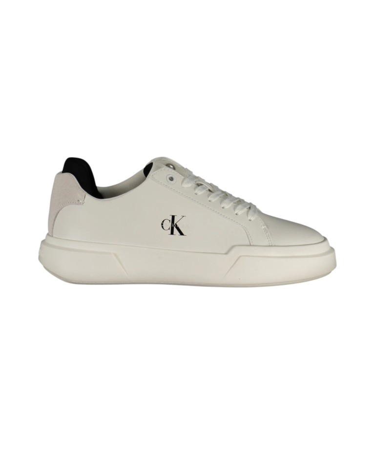 Calvin Klein - Γυναικεία Sneakers Chunky Lace-up Leather HW0HW03224-01W Λευκό