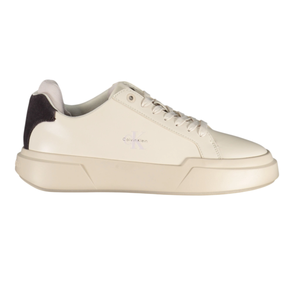 Calvin Klein - Γυναικεία Sneakers Chunky Lace-up Leather HW0HW03224-0KE Offwhite
