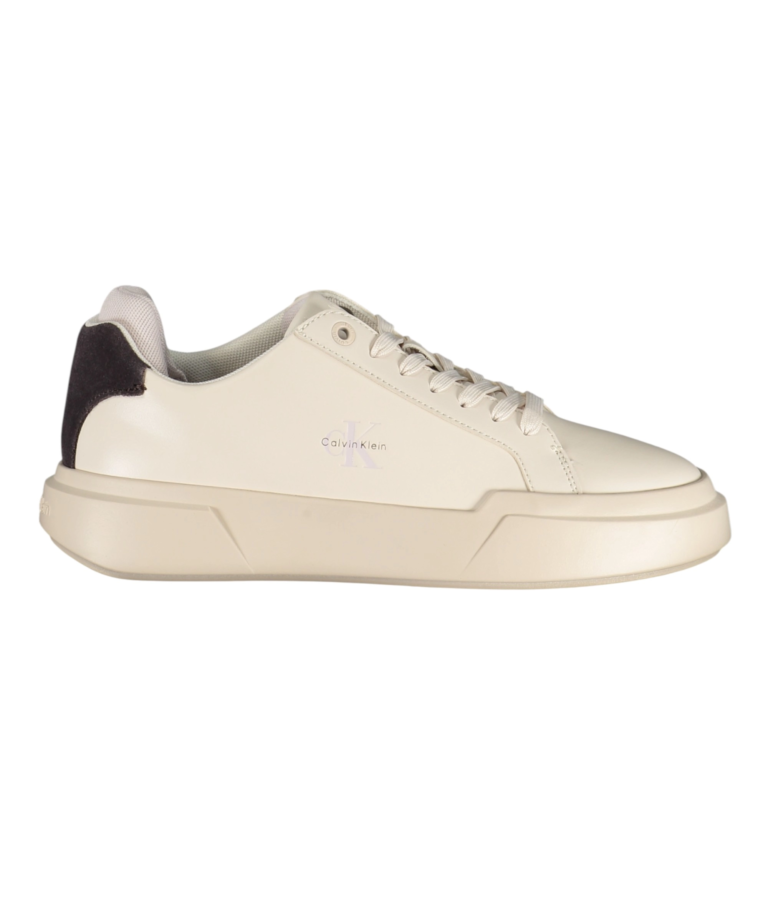 Calvin Klein - Γυναικεία Sneakers Chunky Lace-up Leather HW0HW03224-0KE Offwhite