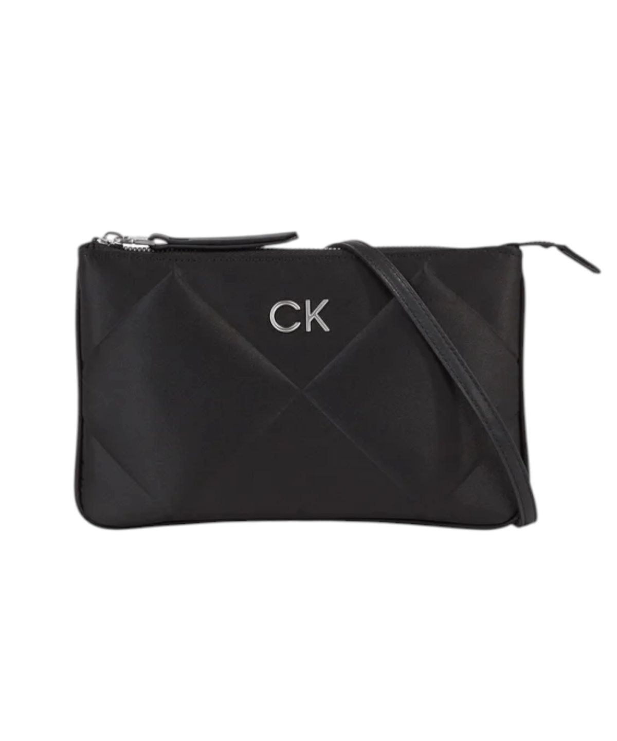 Calvin Klein - Γυναικεία Τσάντα Re-Lock Quilt Crossbody - Satin K60K611299-BAX Μαύρο