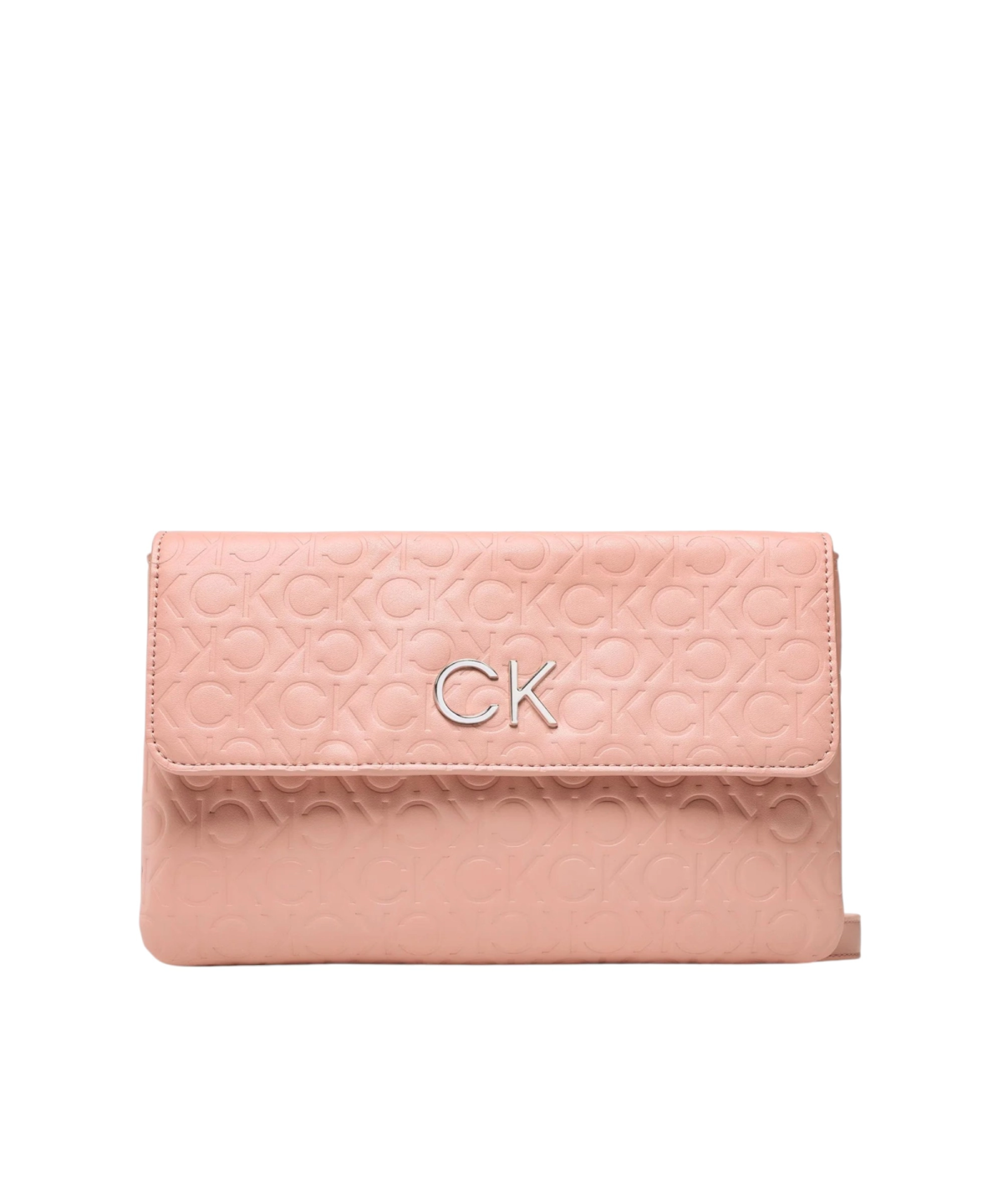 Calvin Klein - Γυναικεία Τσάντα Ώμου Re-Lock Dbl Crossbody Emb Mono K60K610206-GBI Ροζ