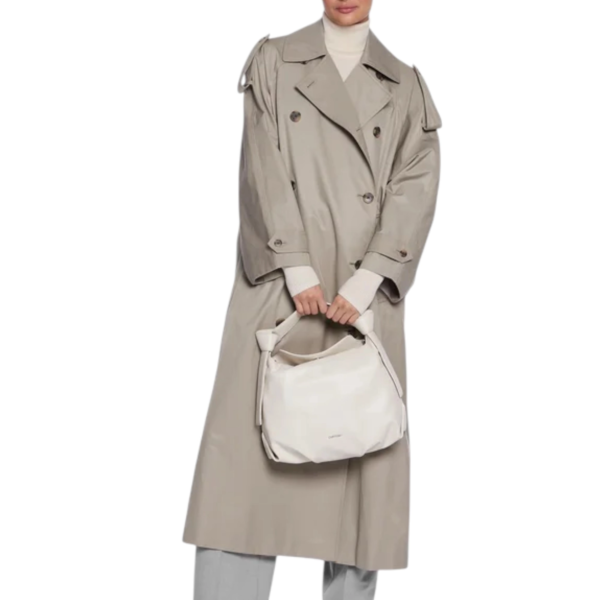 Calvin Klein - Γυναικεία Τσάντα Ώμου/Χειρός Soft Nappa Crossbody Textile K60K610166-PC4 Μπεζ K60K610166-PC4