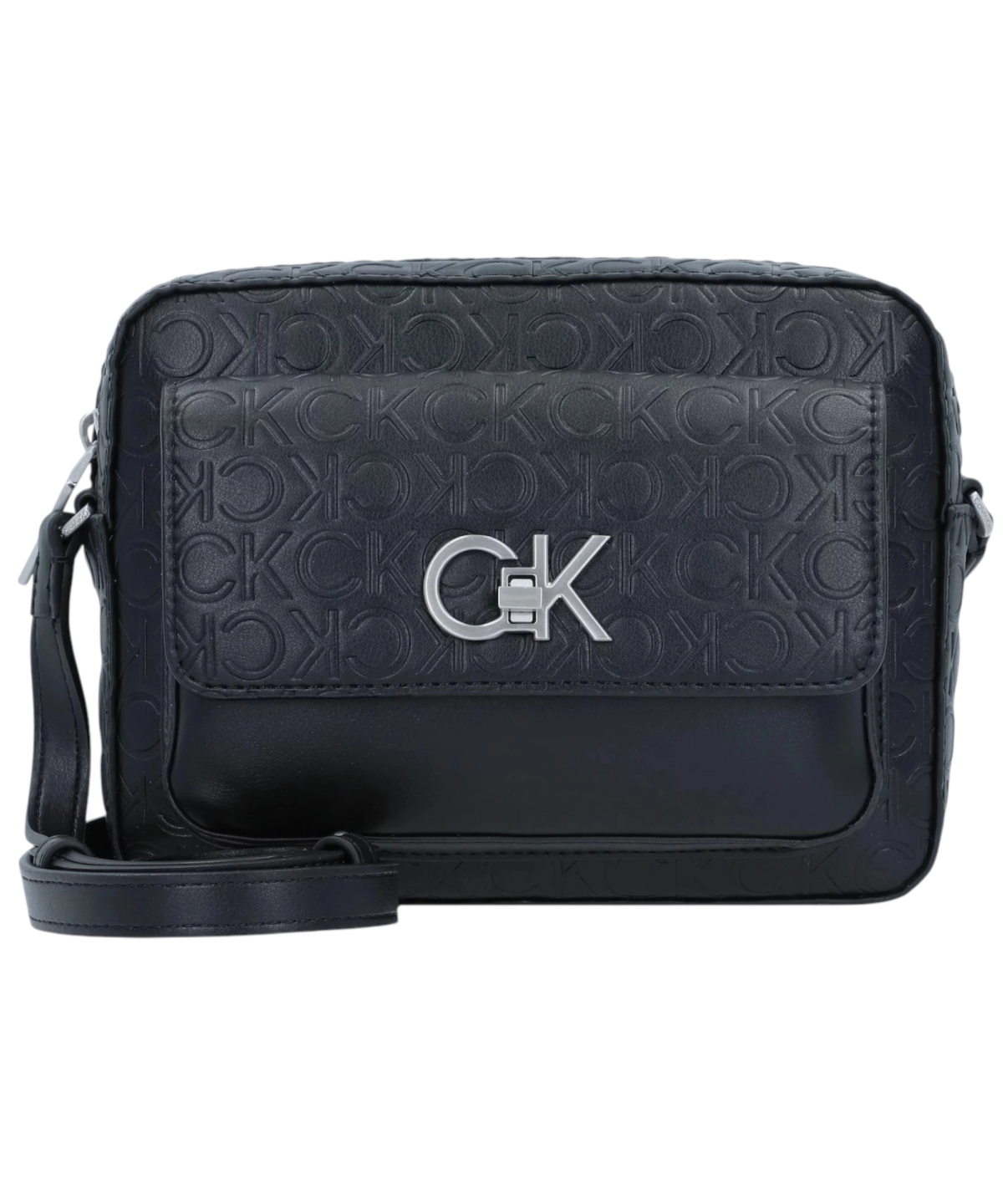 Calvin Klein - Γυναικεία Τσάντα Ώμου/Χιαστή Re-Lock Camera Bag W/Flap K60K610921-BAX Μαύρο