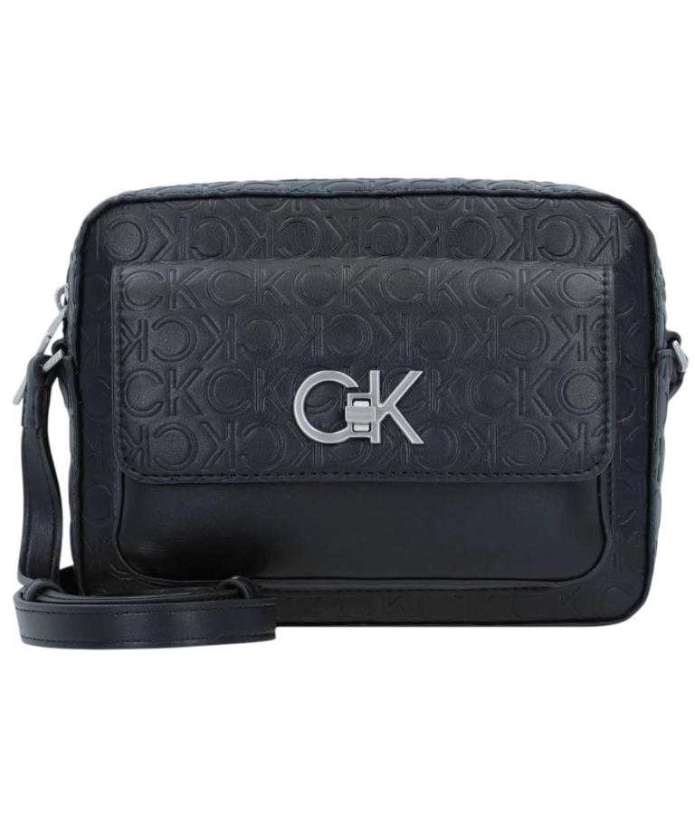 Calvin Klein - Γυναικεία Τσάντα Ώμου/Χιαστή Re-Lock Camera Bag W/Flap K60K610921-BAX Μαύρο