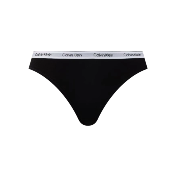Calvin Klein - Γυναικείο Slip 3 Pack Icon Logo LV00QD5207-GG2 Μαύρο/Λευκό/Γαλάζιο LV00QD5207-GG2