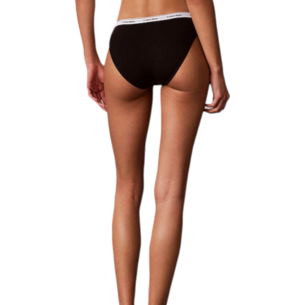 Calvin Klein - Γυναικείο Slip 3 Pack Icon Logo LV00QD5207-H03 Μαύρο/Γκρί/Fantasia LV00QD5207-H03