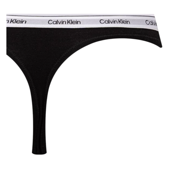 Calvin Klein - Γυναικείο String 3 Pack Icon Logo LV00QD5209-H03 Μαύρο/Γκρί/Fantasia LV00QD5209-H03