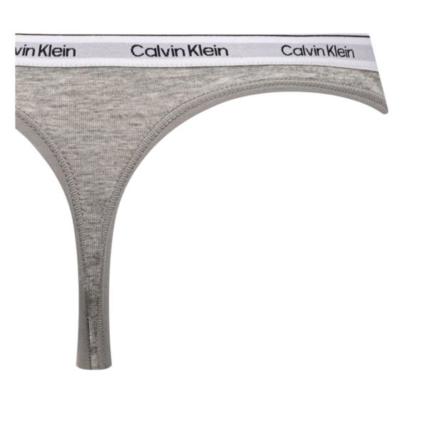Calvin Klein - Γυναικείο String 3 Pack Icon Logo LV00QD5209-H03 Μαύρο/Γκρί/Fantasia LV00QD5209-H03