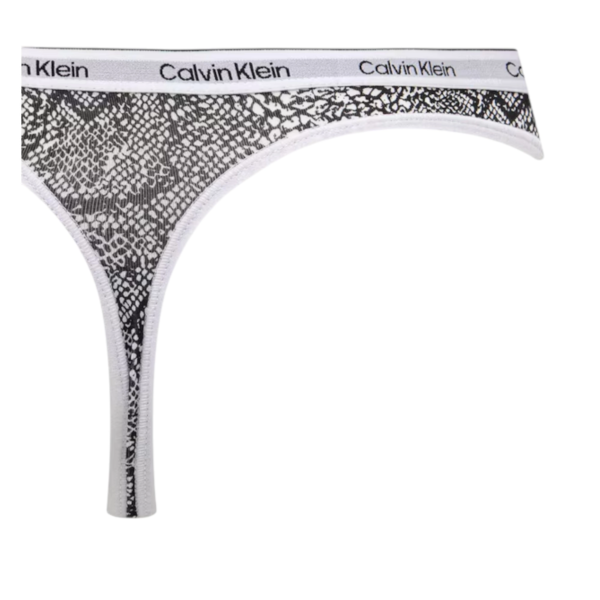 Calvin Klein - Γυναικείο String 3 Pack Icon Logo LV00QD5209-H03 Μαύρο/Γκρί/Fantasia LV00QD5209-H03