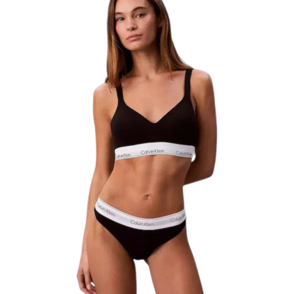 Calvin Klein - Γυναικείο String Ck Thong LV00QF8518-UB1 Μαύρο LV00QF8518-UB1