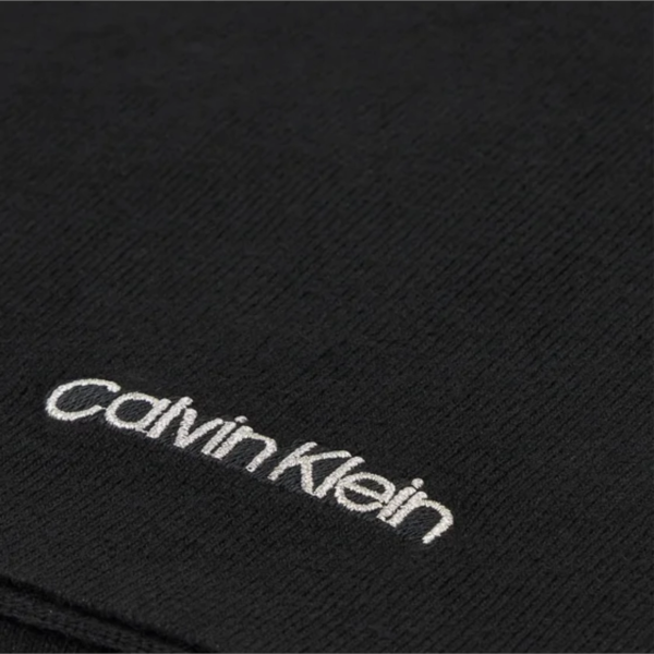 Calvin Klein - Γυναικείο Κασκόλ Classic Essential Knit Scarf K60K608485-BAX Μαύρο K60K608485-BAX
