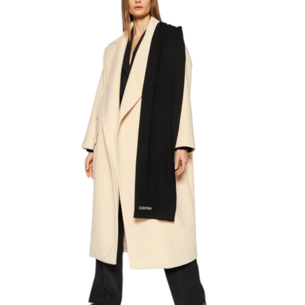 Calvin Klein - Γυναικείο Κασκόλ Classic Essential Knit Scarf K60K608485-BAX Μαύρο K60K608485-BAX
