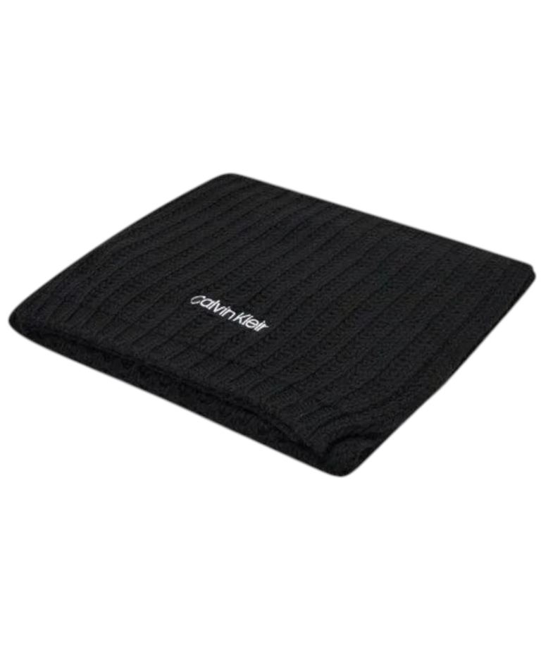 Calvin Klein - Γυναικείο Κασκόλ Oversized Knit Scarf 30X180 K60K608496-BAX Μαύρο