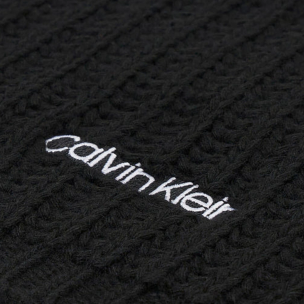 Calvin Klein - Γυναικείο Κασκόλ Oversized Knit Scarf 30X180 K60K608496-BAX Μαύρο K60K608496-BAX