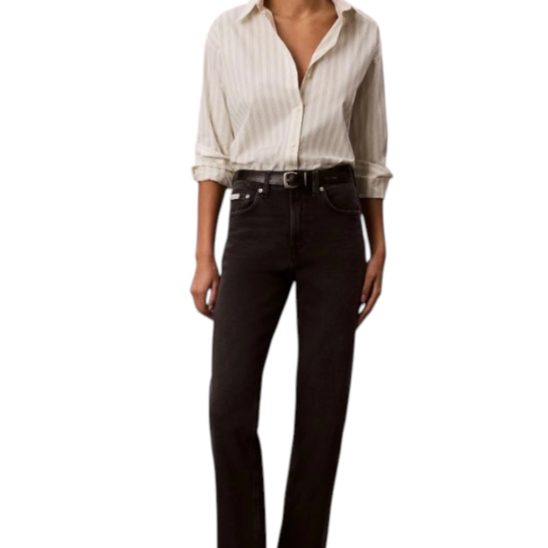 Calvin Klein - Γυναικείο Παντελόνι Τζιν High Rise Straight LV047F708G-Q2L Μαύρο