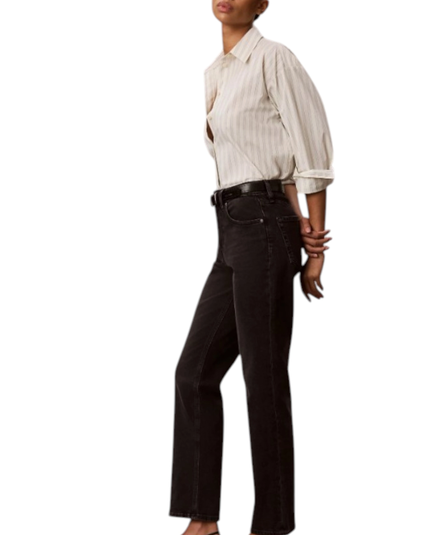 Calvin Klein – Γυναικείο Παντελόνι Τζιν High Rise Straight LV047F708G-Q2L Μαύρο (4) Calvin Klein - Γυναικείο Παντελόνι Τζιν High Rise Straight LV047F708G-Q2L Μαύρο LV047F708G-Q2L