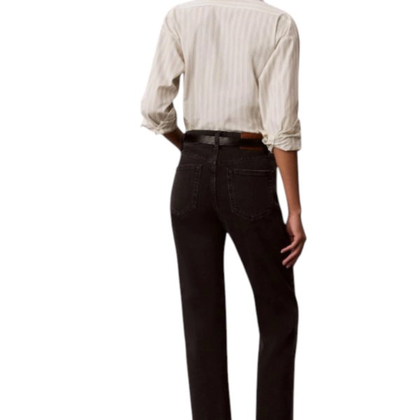 Calvin Klein - Γυναικείο Παντελόνι Τζιν High Rise Straight LV047F708G-Q2L Μαύρο LV047F708G-Q2L