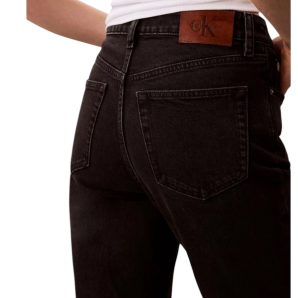 Calvin Klein - Γυναικείο Παντελόνι Τζιν High Rise Straight LV047F708G-Q2L Μαύρο LV047F708G-Q2L