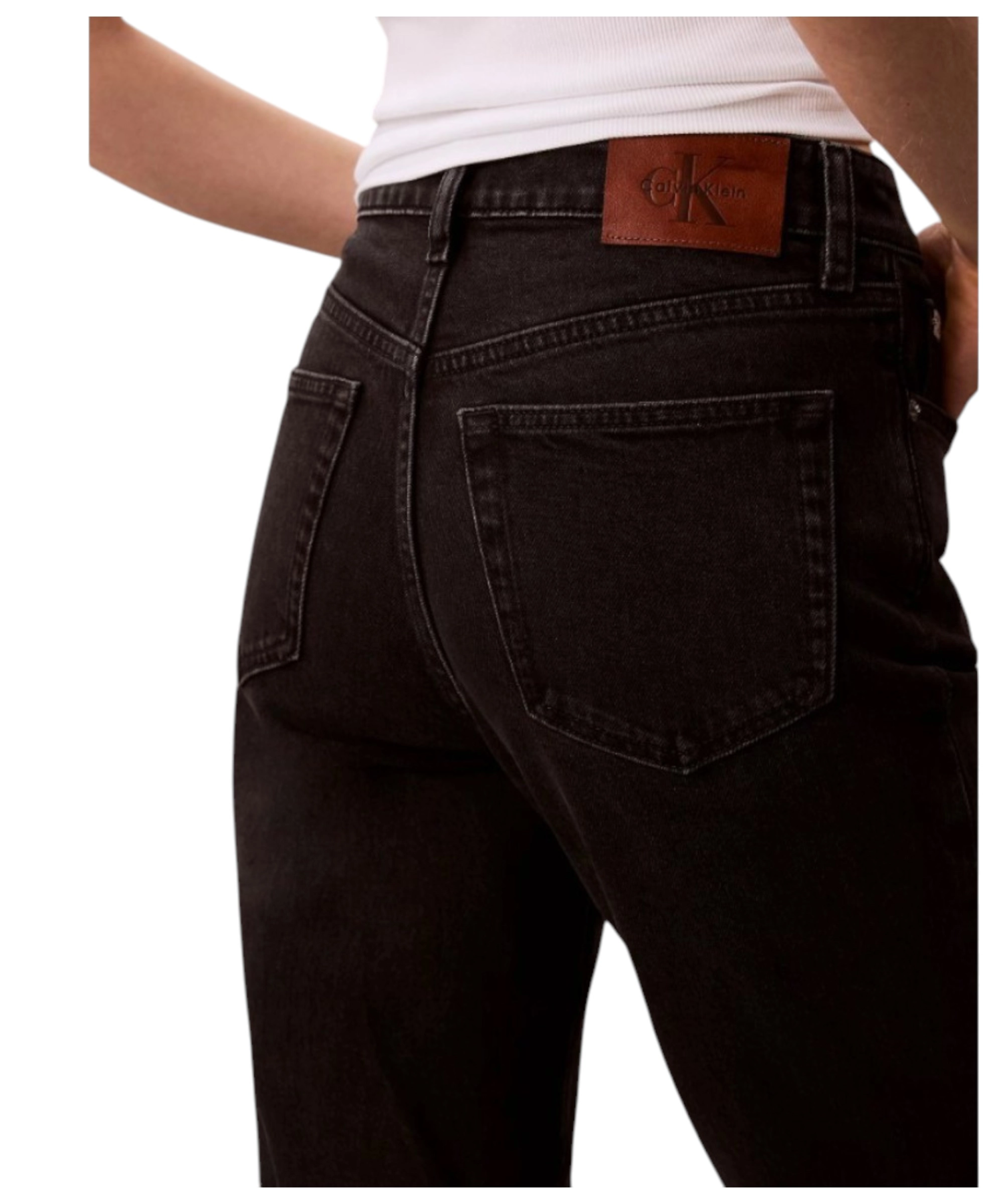Calvin Klein – Γυναικείο Παντελόνι Τζιν High Rise Straight LV047F708G-Q2L Μαύρο (6) Calvin Klein - Γυναικείο Παντελόνι Τζιν High Rise Straight LV047F708G-Q2L Μαύρο LV047F708G-Q2L
