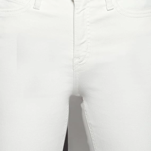 Calvin Klein - Γυναικείο Παντελόνι Τζιν Mid Rise Skinny J20J220618-1AA Λευκό J20J220618-1AA