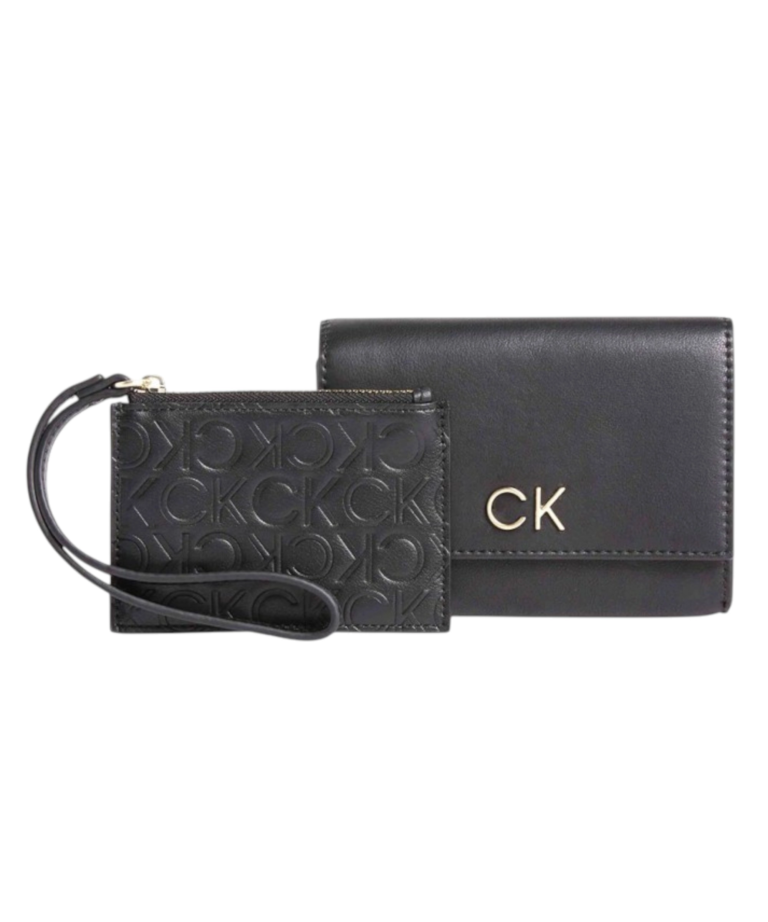 Calvin Klein - Γυναικείο Πορτοφόλι Re-Lock Bifold & Cardholder Sm K60K611092-BAX Μαύρο