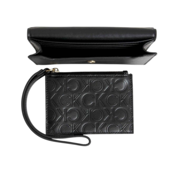 Calvin Klein - Γυναικείο Πορτοφόλι Re-Lock Bifold & Cardholder Sm K60K611092-BAX Μαύρο K60K611092-BAX