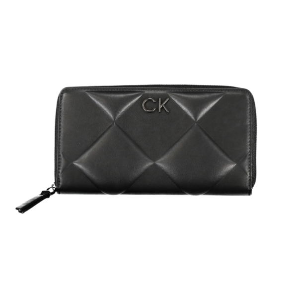 Calvin Klein - Γυναικείο Πορτοφόλι Μεγάλο Re-Lock Quilt Za K60K610774-BEH Μαύρο