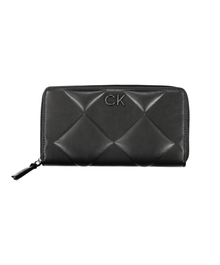 Calvin Klein - Γυναικείο Πορτοφόλι Μεγάλο Re-Lock Quilt Za K60K610774-BEH Μαύρο