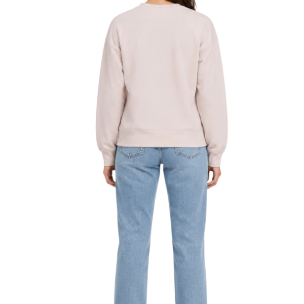 Calvin Klein - Γυναικείο Φούτερ Ls Rlxd Monogram French Terry Cr LV047F223G-3FS Ροζ LV047F223G-3FS