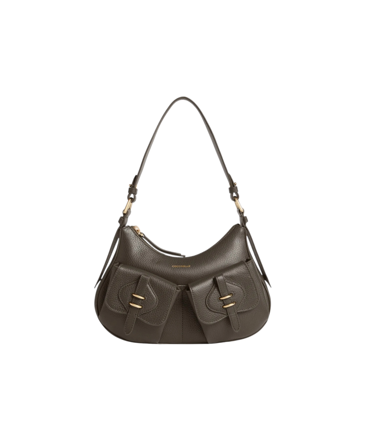 Coccinelle - Γυναικεία τσάντα Mavery Pocket Small E1VGK120201-W25 Καφέ/Γκρι