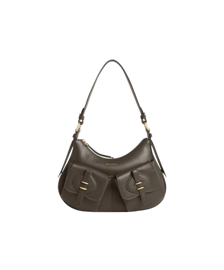 Coccinelle - Γυναικεία τσάντα Mavery Pocket Small E1VGK120201-W25 Καφέ/Γκρι